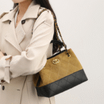 High-End Suede Chain Bucket Bag - Image 4