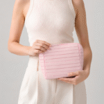 Luna Geometric Stripe Cosmetic Bag - Image 4