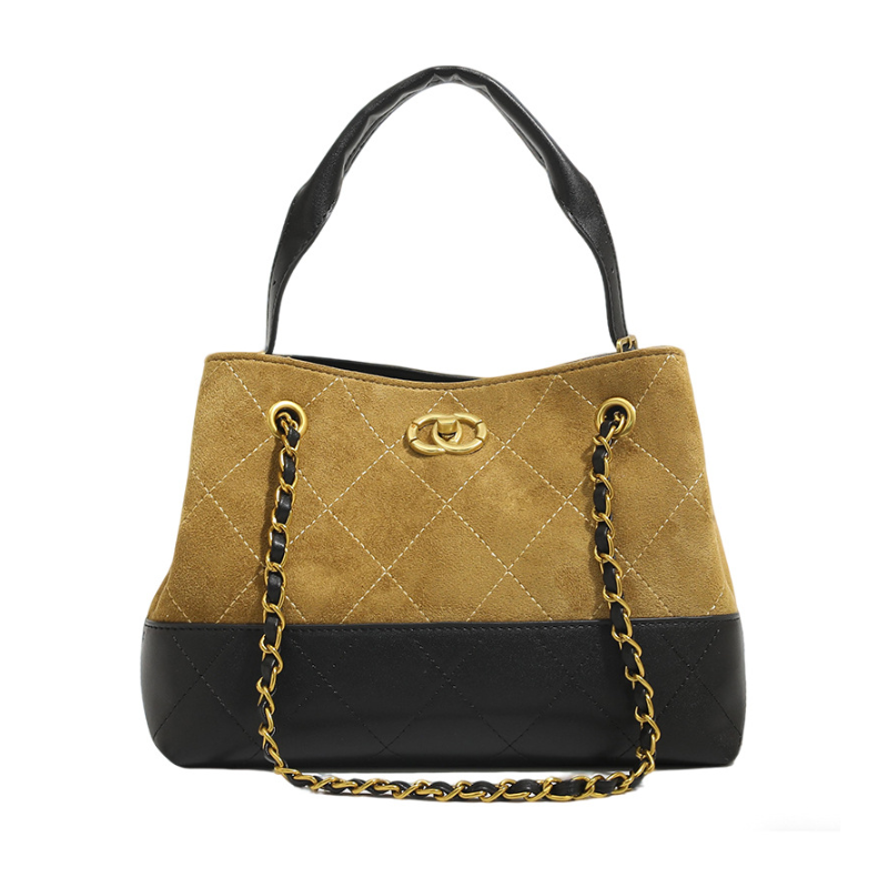 7689e62b-8793-4b7f-8dcb-d7651d23c814 High-End Suede Chain Bucket Bag - Image 1